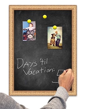 Magnetic Chalk Board with Wood Frame