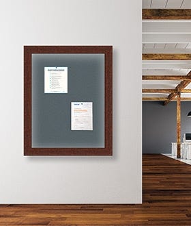 Designer Cork Board SwingFrame with LED - in Environment