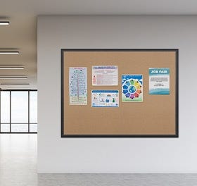 Custom large notice cork boards for offices, corporations, home