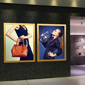 LED SwingFrame Lightboxes no Mat - in Environment
