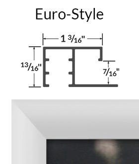 Euro Style Slide In Fast Change Profile, 1 3/16" Wide