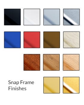 Colorful Snap Frames 1.25" Wide