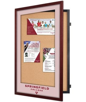 Bulletin Board SwingFrame with Matboard Label Bottom