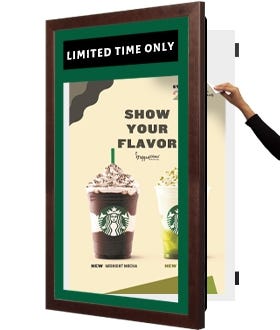 Poster SwingFrame with Header Starbucks