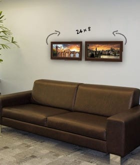 24x8 Photography Frame with No Mat